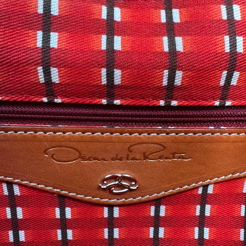 Oscar de la Renta Natural Woven Rope Wicker Ring Lucite Handle Tote Bag  NWOT - Picture 12 of 16